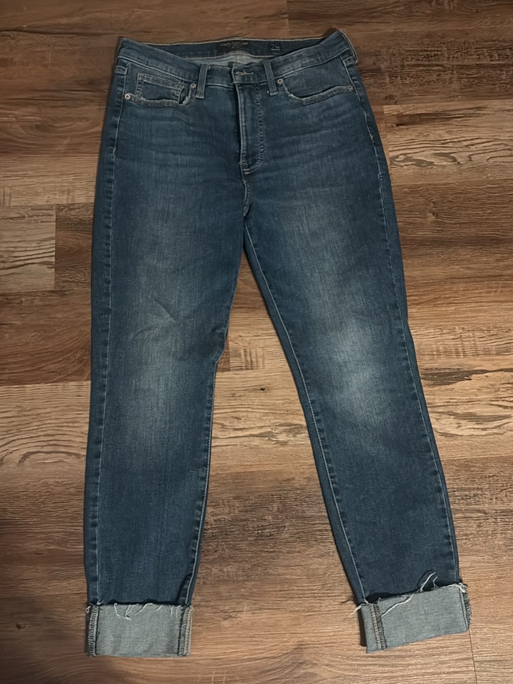 Lucky Brand Women's Boyfriend Jeans in Medium Blue Wash